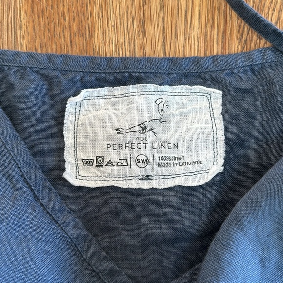 not perfect linen langley slip linen dress - Picture 4 of 5